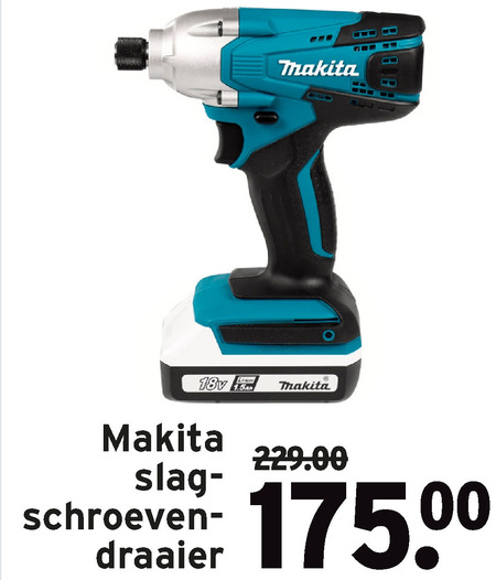 Makita   accuschroevendraaier folder aanbieding bij  Gamma - details