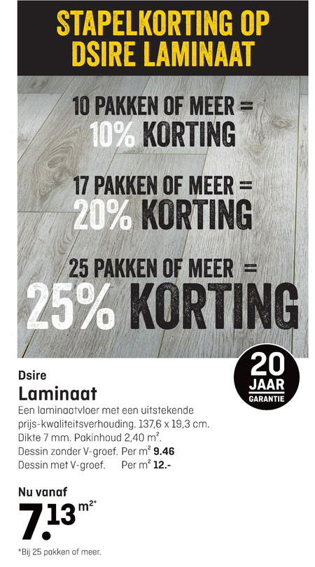 DSire   laminaat folder aanbieding bij  Multimate - details