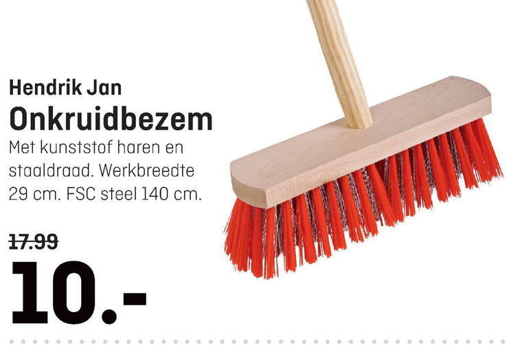 Hendrik Jan   tuinbezem folder aanbieding bij  Hubo - details