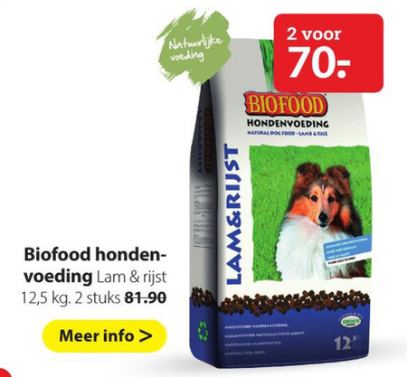 Biofood   hondenvoer folder aanbieding bij  Pets Place - details