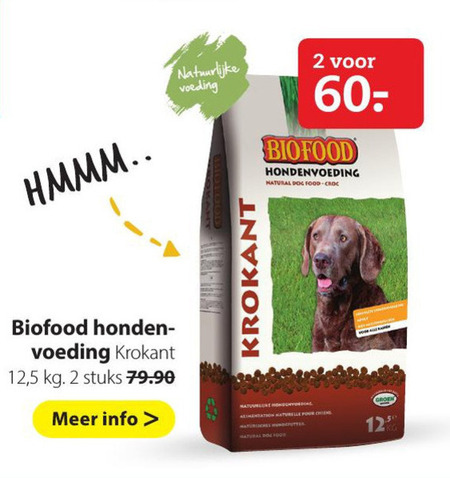 Biofood   hondenvoer folder aanbieding bij  Pets Place - details