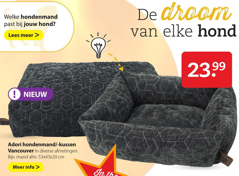 Adori   hondenkussen, hondenmand folder aanbieding bij  Pets Place - details