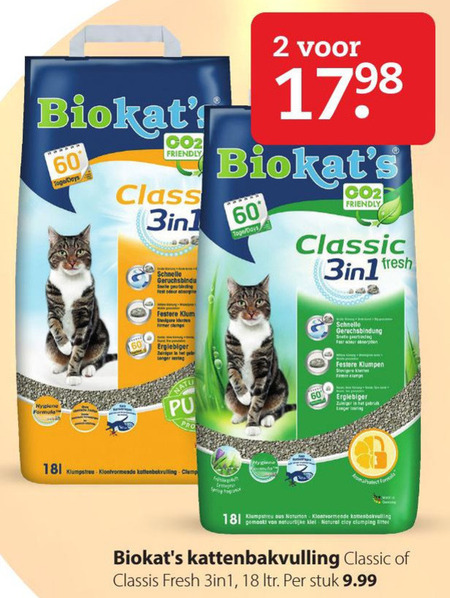 Biokat   kattenbakvulling folder aanbieding bij  Pets Place - details