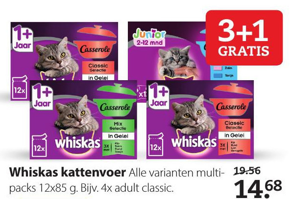 Whiskas   kattenvoer folder aanbieding bij  Pets Place - details