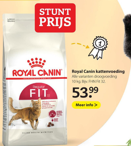 Royal Canin   kattenvoer folder aanbieding bij  Pets Place - details