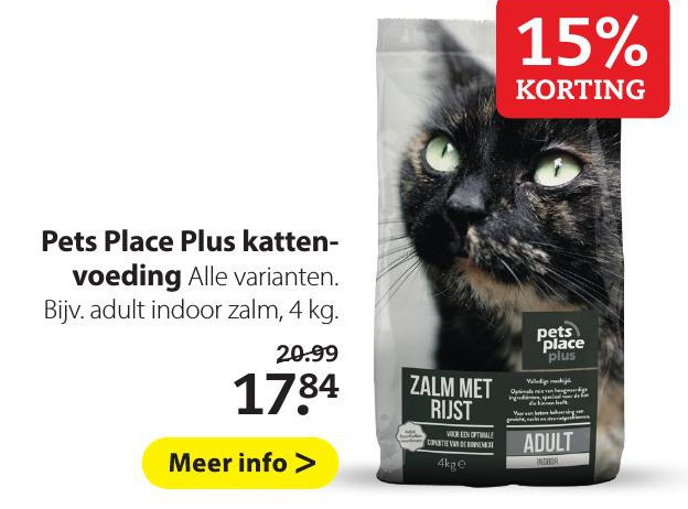 Pets Place Huismerk   kattenvoer folder aanbieding bij  Pets Place - details