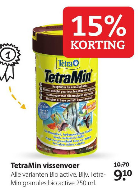 Tetra   visvoer folder aanbieding bij  Pets Place - details