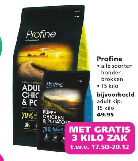 Profine   hondenvoer folder aanbieding bij  Ranzijn Tuin en Dier - details