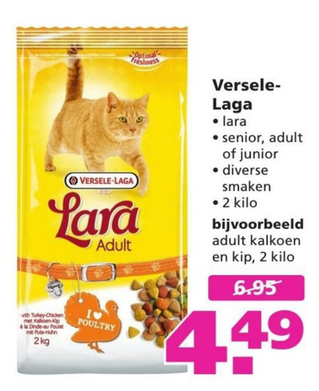 Versele-Laga   kattenvoer folder aanbieding bij  Ranzijn Tuin en Dier - details