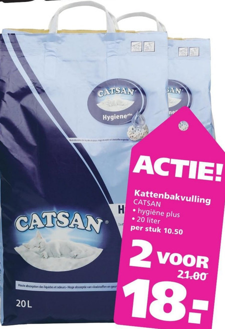 Catsan   kattenbakvulling folder aanbieding bij  Ranzijn Tuin en Dier - details