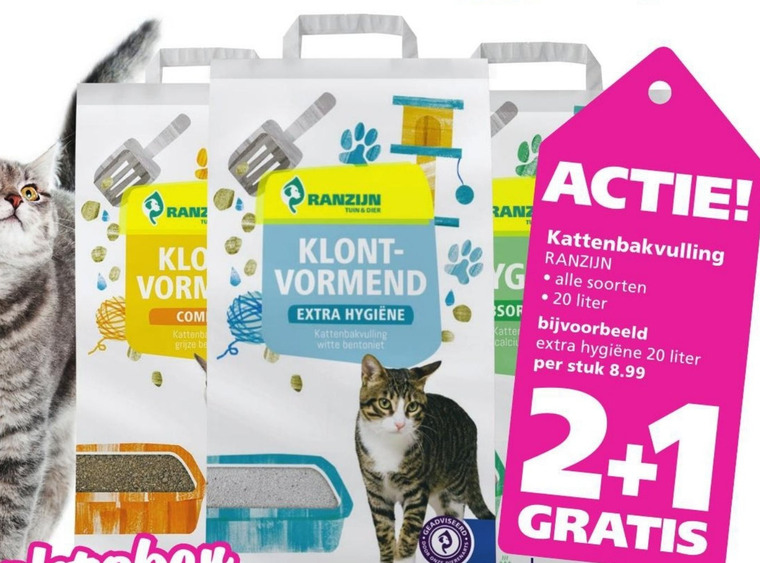 Ranzijn Huismerk   kattenbakvulling folder aanbieding bij  Ranzijn Tuin en Dier - details