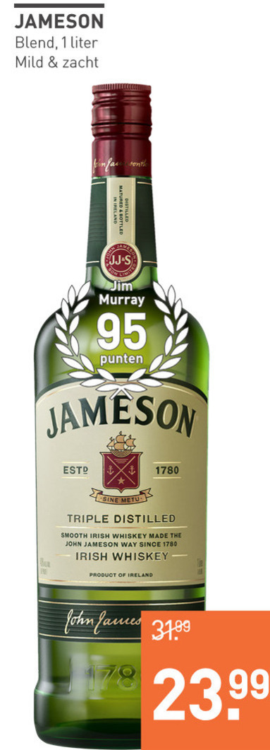 Jameson   whisky folder aanbieding bij  Gall & Gall - details