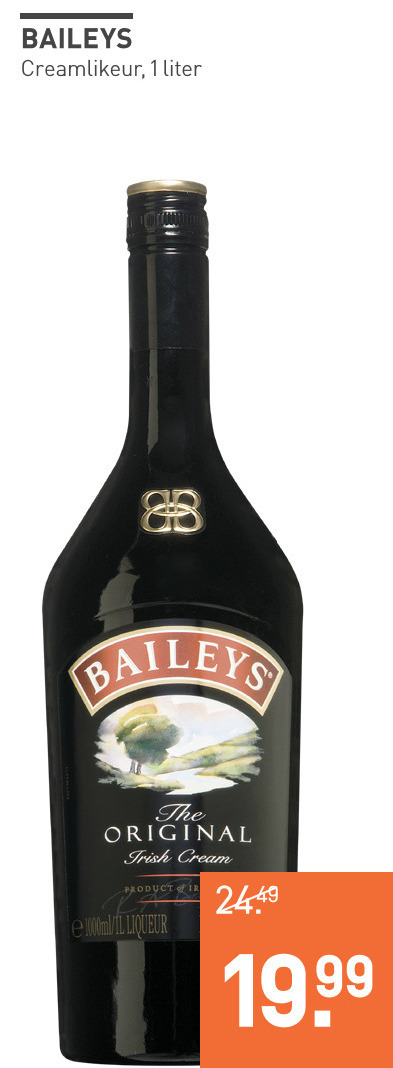 Baileys   likeur folder aanbieding bij  Gall & Gall - details