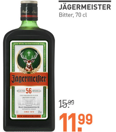 Jagermeister   kruidenbitter folder aanbieding bij  Gall & Gall - details