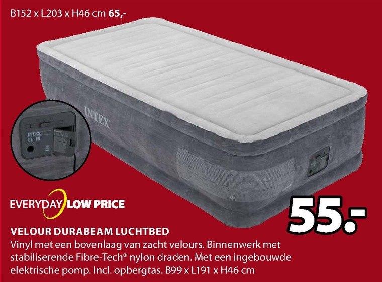 Intex   opblaasbaar matras folder aanbieding bij  Jysk - details