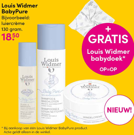 Louis Widmer   babyzalf folder aanbieding bij  DA - details