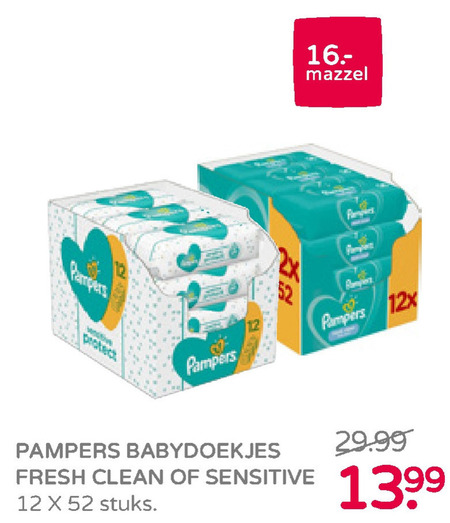 Pampers   billendoekjes folder aanbieding bij  Prenatal - details