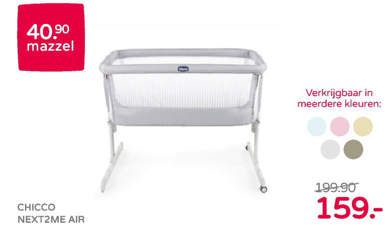 Chicco   wieg folder aanbieding bij  Prenatal - details