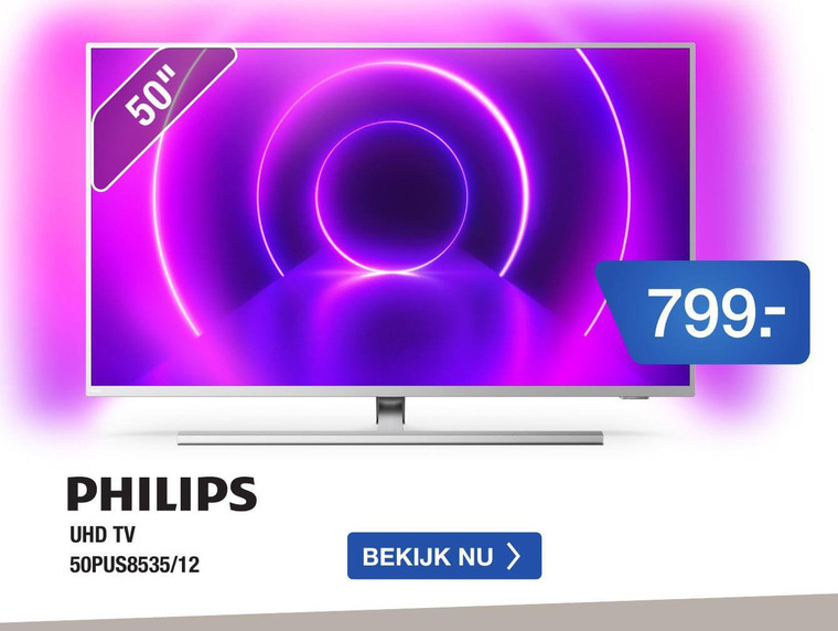 Philips   4k ultrahd televisies folder aanbieding bij  Electroworld - details