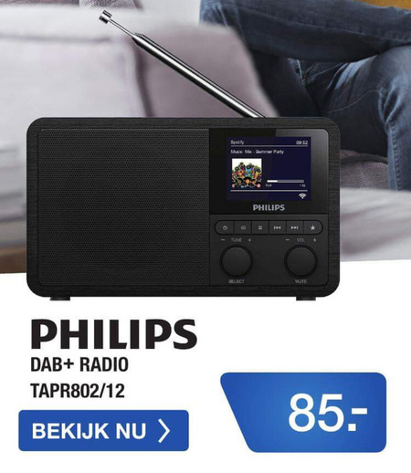 Philips   dab radio folder aanbieding bij  Electroworld - details