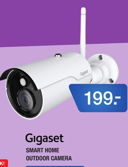 Gigaset   beveiligingscamera folder aanbieding bij  Electroworld - details