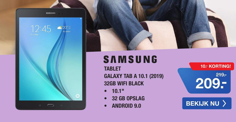 Samsung   tablet folder aanbieding bij  Electroworld - details