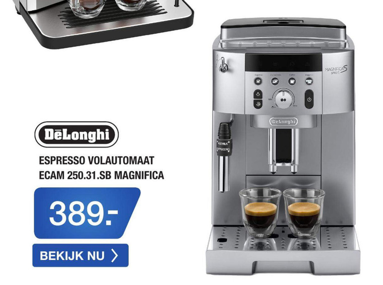 DeLonghi   espressoapparaat folder aanbieding bij  Electroworld - details