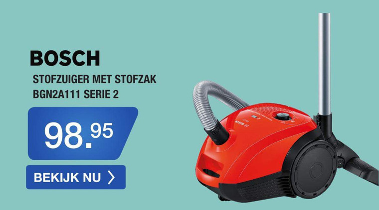 Bosch   stofzuiger folder aanbieding bij  Electroworld - details