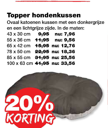 Topper   hondenkussen folder aanbieding bij  Jumper - details