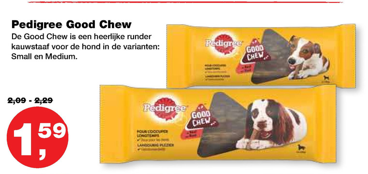 Pedigree   hondensnacks folder aanbieding bij  Jumper - details