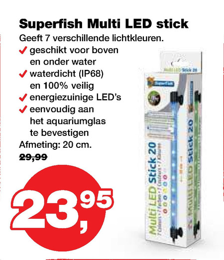 vrijwilliger Bermad Vrijgevig Superfish aquarium verlichting folder aanbieding bij Jumper - details