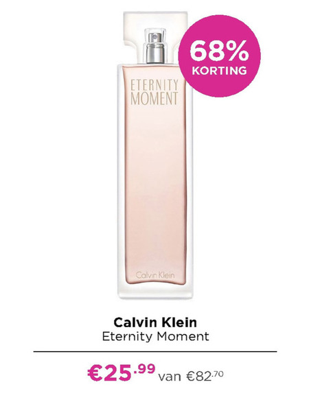 Calvin Klein   eau de parfum folder aanbieding bij  Ici Paris XL - details