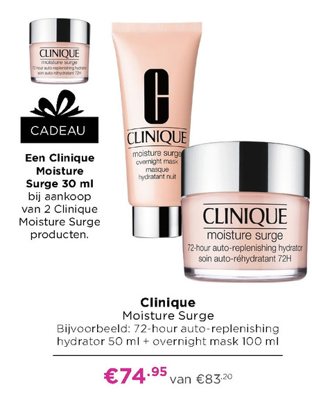 Clinique   dagcreme folder aanbieding bij  Ici Paris XL - details