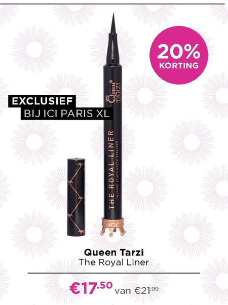 Queen Tarzi   eyeliner folder aanbieding bij  Ici Paris XL - details