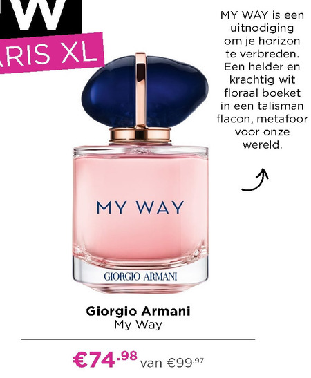 Giorgio Armani   eau de toilette folder aanbieding bij  Ici Paris XL - details