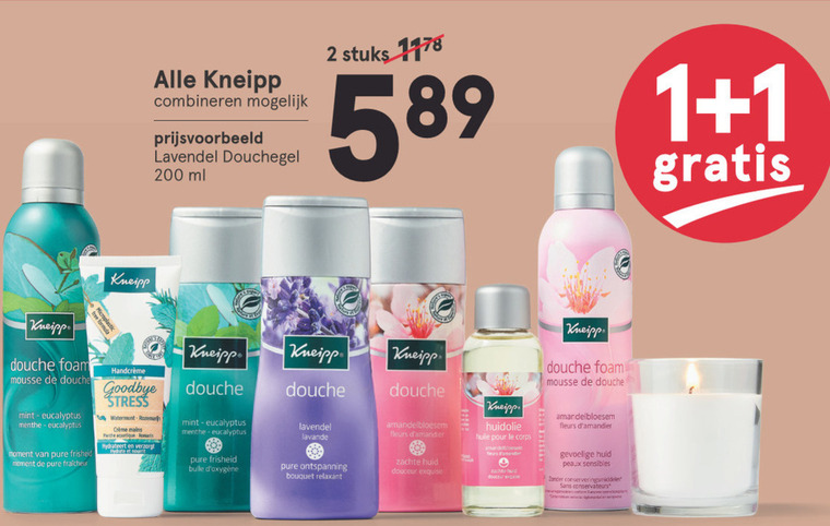 Kneipp   massageolie, badzout folder aanbieding bij  Etos - details