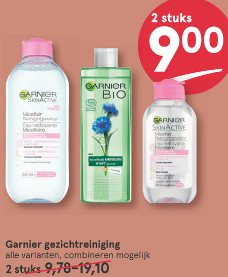 Garnier bio   gezichtsreiniging, reinigingslotion folder aanbieding bij  Etos - details