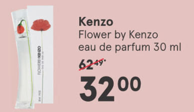 Kenzo   eau de parfum folder aanbieding bij  Etos - details