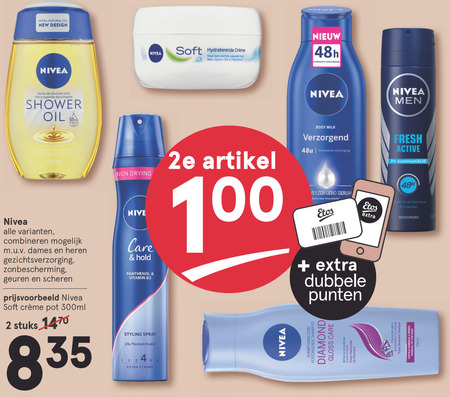 Nivea   gezichtsreiniging, gezichtsverzorging folder aanbieding bij  Etos - details