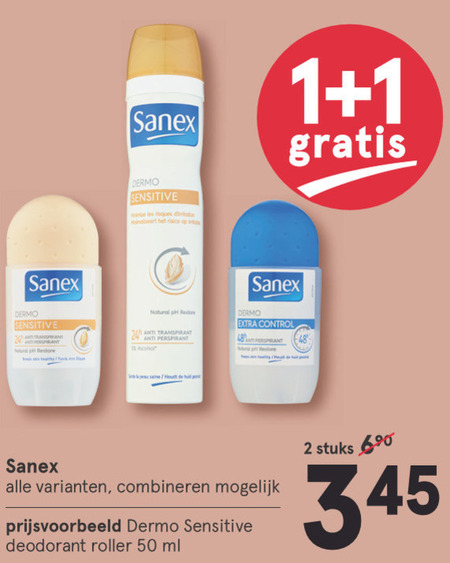 Sanex   douchegel, deodorant folder aanbieding bij  Etos - details