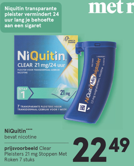 Niquitin   stoppen met roken folder aanbieding bij  Etos - details