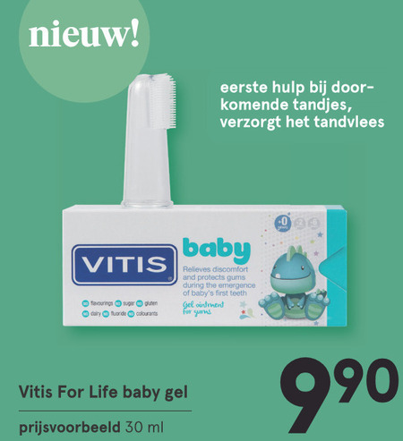 Vitis   babytandenborstel, babyverzorging folder aanbieding bij  Etos - details