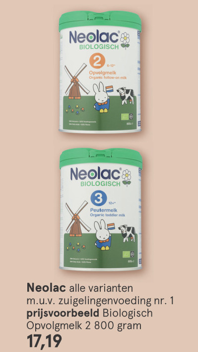 Neolac   opvolgmelk folder aanbieding bij  Etos - details