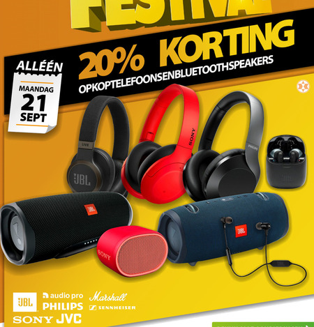 Alle merken   koptelefoon, portable speakerset folder aanbieding bij  Expert - details