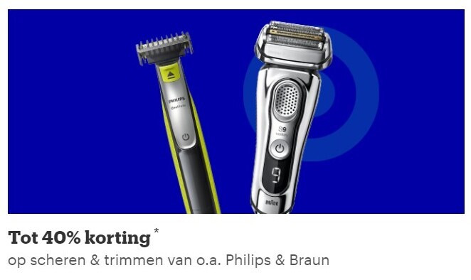 Philips   baardtrimmer, elektrisch scheerapparaat folder aanbieding bij  Bol.com - details