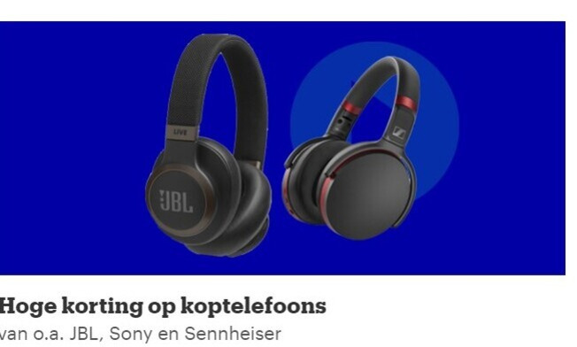 Sony   koptelefoon folder aanbieding bij  Bol.com - details