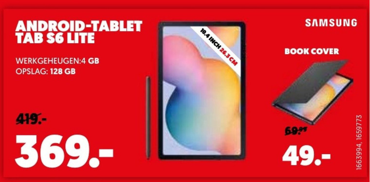 Samsung   tablet folder aanbieding bij  Mediamarkt - details