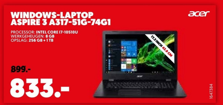 Acer   notebook folder aanbieding bij  Mediamarkt - details