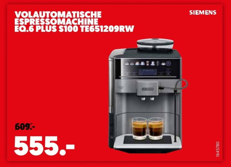 Prijs ik ben verdwaald Dag Siemens espressoapparaat folder aanbieding bij Mediamarkt - details