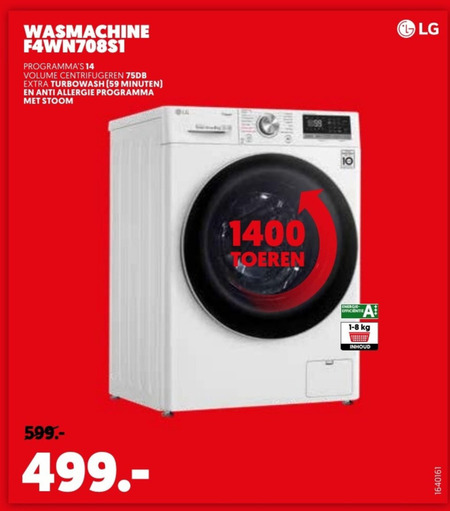 LG   wasmachine folder aanbieding bij  Mediamarkt - details